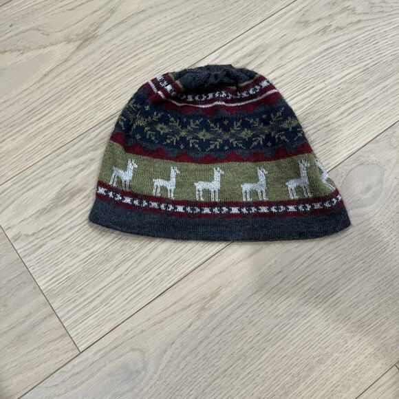 Sun Store Other - PERU PERUVIAN ALPACA HANDMADE SOFT KNIT BEANIE HAT